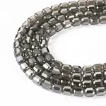 2 Strands Transparent Electroplate Glass Beads Strand