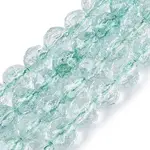 Crackle Transparent Glass Beads Strands