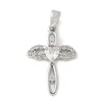 Brass Micro Pave Cubic Zirconia Pendants