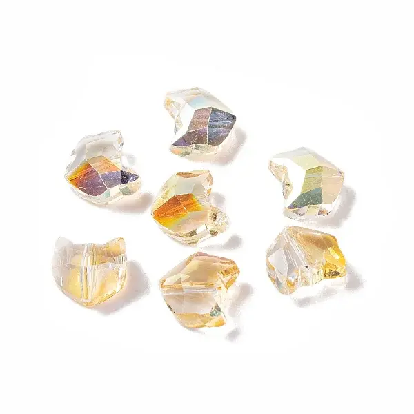 100Pcs Electroplate Glass Beads