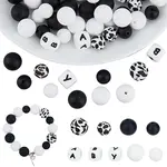 61Pcs 9 Style Silicone Beads