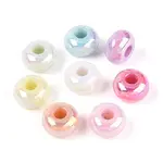 UV Plating Luminous Opaque Acrylic European Beads