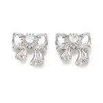 Brass Micro Pave Clear Cubic Zirconia Pendants