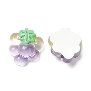 Translucent Resin Fruit Cabochons