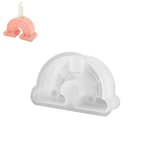 Rainbow DIY Silicone Candle Holder Molds