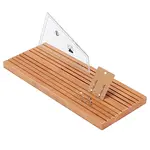 10-Slot Wooden Quilting Ruler Storage Rack