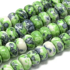 Synthetic Ocean White Jade Beads Strands