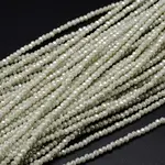 Faceted Rondelle Full Rainbow Plated Electroplate Glass Beads Strands