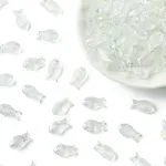 100Pcs Electroplate Transparent Glass Beads