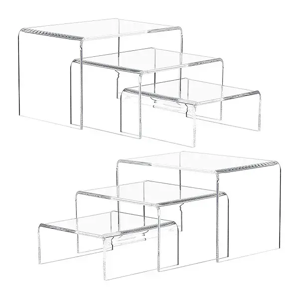 Transparent Acrylic Minifigures Display Risers