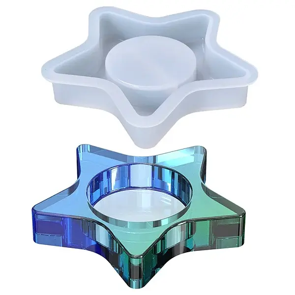 Star Candle Holder Silicone Molds