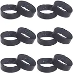 4 Sets 2 Styles Cowhide Belt Loop Keepers & Iron Findings