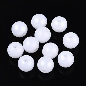 Rubberized Style Rainbow Opaque Acrylic Beads