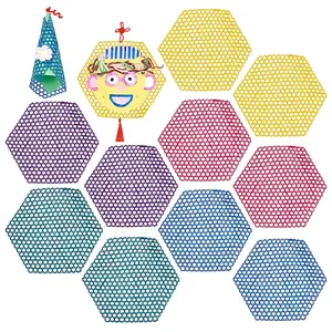 10Pcs 5 Colors DIY Woven Bamboo Network