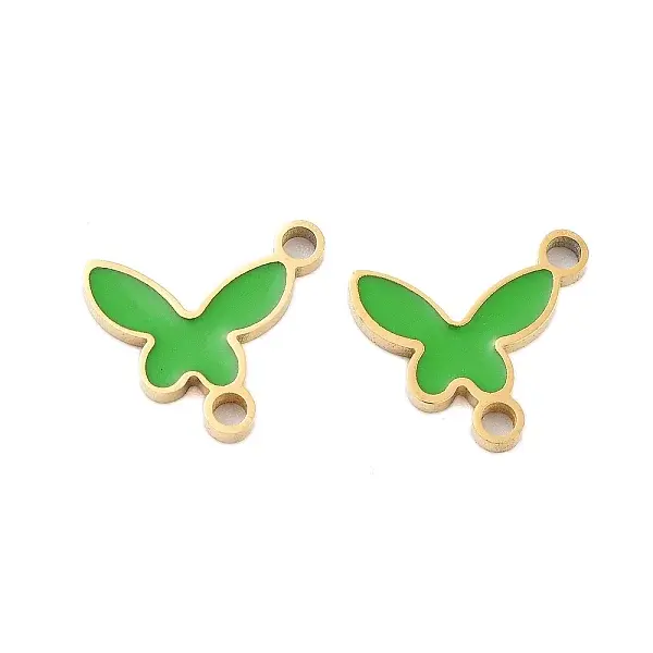 Ion Plating(IP) 304 Stainless Steel Enamel Connector Charms