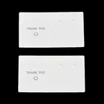 Smiling Face Paper Earrings Necklace Display Cards