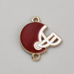 Zinc Alloy Enamel Sport Connector Charms