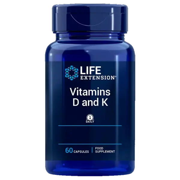 Life Extension Vitamins D & K - 60 kapslí
