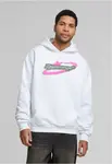 Mikina s kapucí Speed Logo bílá