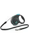 Vodítko Flexi Black Design S lanko 5m/12kg modrá
