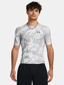 Under Armour Tričko UA HG IsoChill Prtd SS-GRY - Pánské