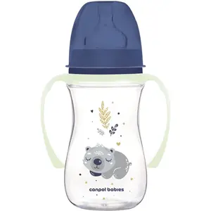 Canpol babies EasyStart Sleepy Koala 240 ml kojenecká láhev 3 m+ Blue 1 ks