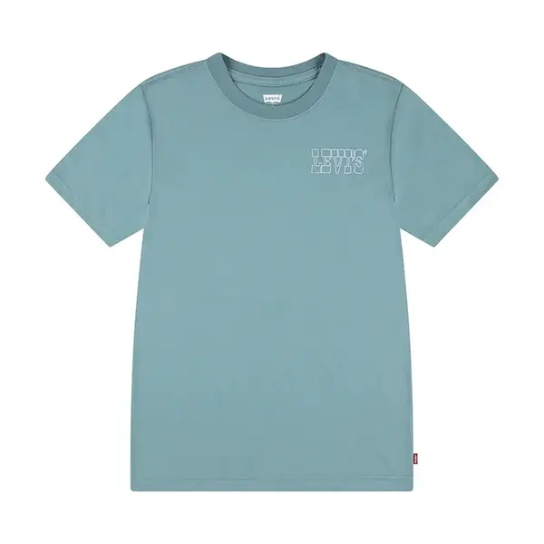 Dětské tričko Levi's SUN BURST TEE tyrkysová barva, s potiskem, 8EM655