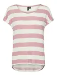 VERO MODA Tričko  ružová / biela
