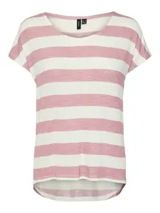 VERO MODA Tričko  ružová / biela