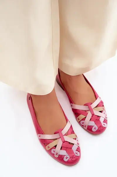 Kožené baleríny Maciejka