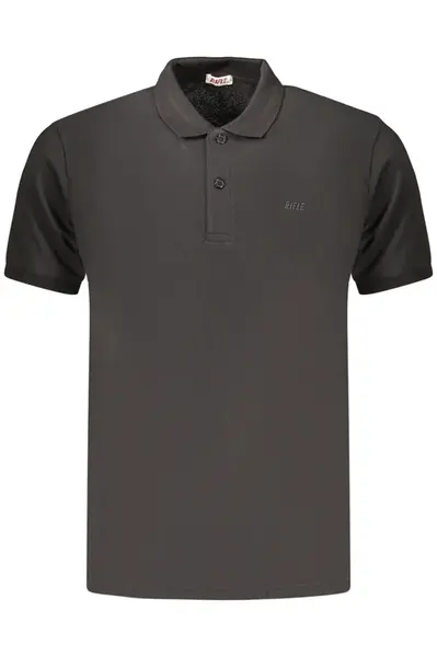 Rifle černé pánské polo s krátkým rukávem
