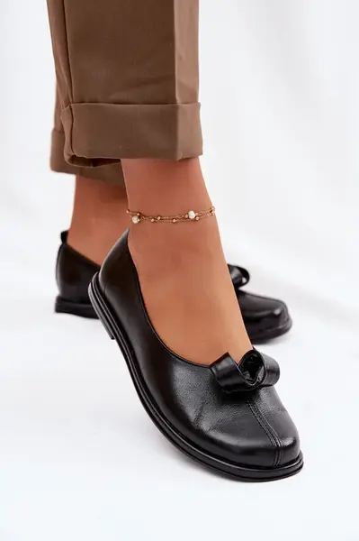 Kožené dámské mokasíny Zazoo 379 černé