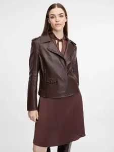 Brown Women's Leatherette Jacket ORSAY - Women's