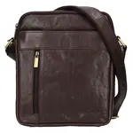 Panská kožená taška přes rameno SendiDesign Kolin - hnědá