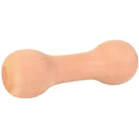 TRIXIE WOODEN DUMBBELL 125G Aportovacia drevená činka, hnedá, veľkosť