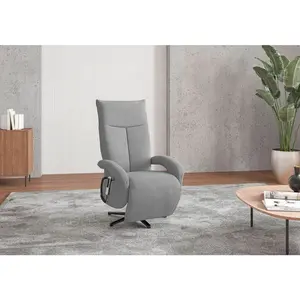 Sit & More KŘESLO, textil, šedá