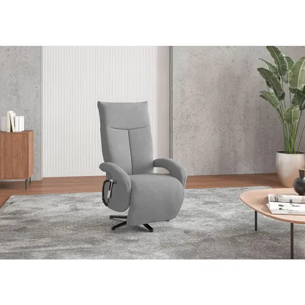 Sit & More KŘESLO, textil, šedá