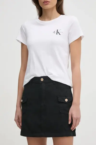 Sukně Gaudi černá barva, mini, áčková, 511BD75003