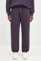 Bavlněné tepláky Pangaia fialová barva, 10001759