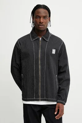 Bavlněná bunda adidas Originals Wabash Nylon Coach černá barva, JP4485