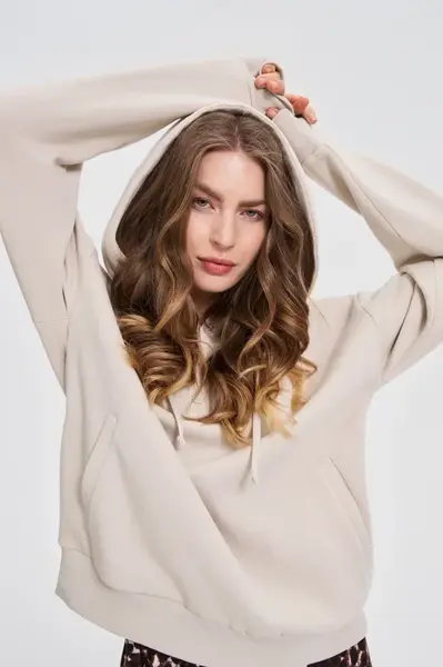 Marisse Beige Hoodie