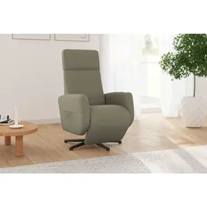 Sit & More RELAXAČNÍ KŘESLO, textil, olivově zelená