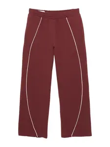 Pull&Bear Nohavice  grenadínová / biela