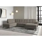 Sit & More SEDACÍ SOUPRAVA, textil, jílová barva