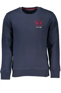 Pánska modrá mikina bez zipsu La Martina