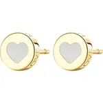 S'Agapõ Slušivé ocelové náušnice se srdcem Click SCK53