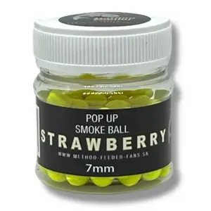 Method feeder fans plovoucí boilies pop up smoke ball 7 mm 50 ml - jahoda