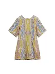 Desigual Šaty  modrá / žltá / ružová