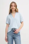 Polo tričko Tommy Hilfiger modrá barva, WW0WW44512