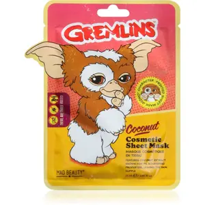 Mad Beauty Gremlins hydratační plátýnková maska s kyselinou hyaluronovou 25 ml